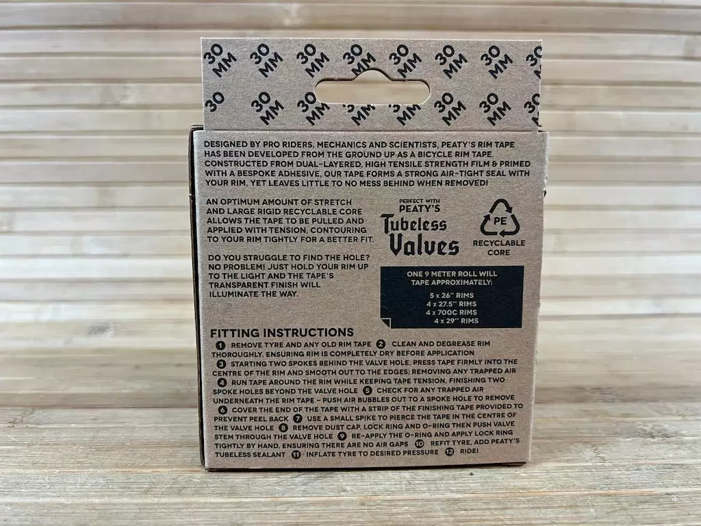 Peaty's Tubeless Tape / Felgenband 9m 30mm 4 Peaty's Tubeless Tape / Felgenband 9m 30mm – Bild 4