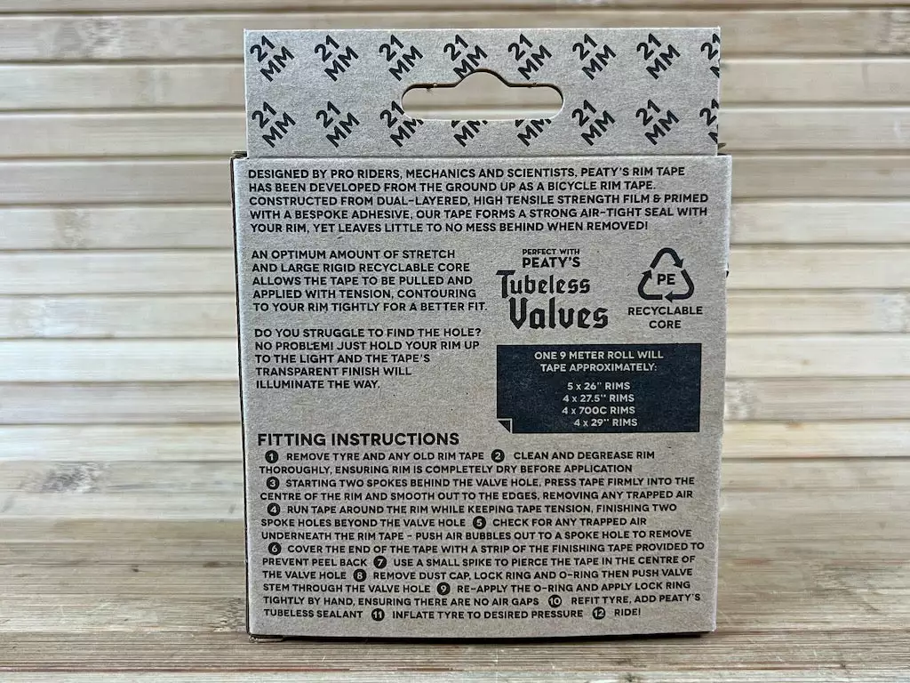 Peaty's Tubeless Tape / Felgenband 9m 21mm 4 Peaty's Tubeless Tape / Felgenband 9m 21mm – Bild 4