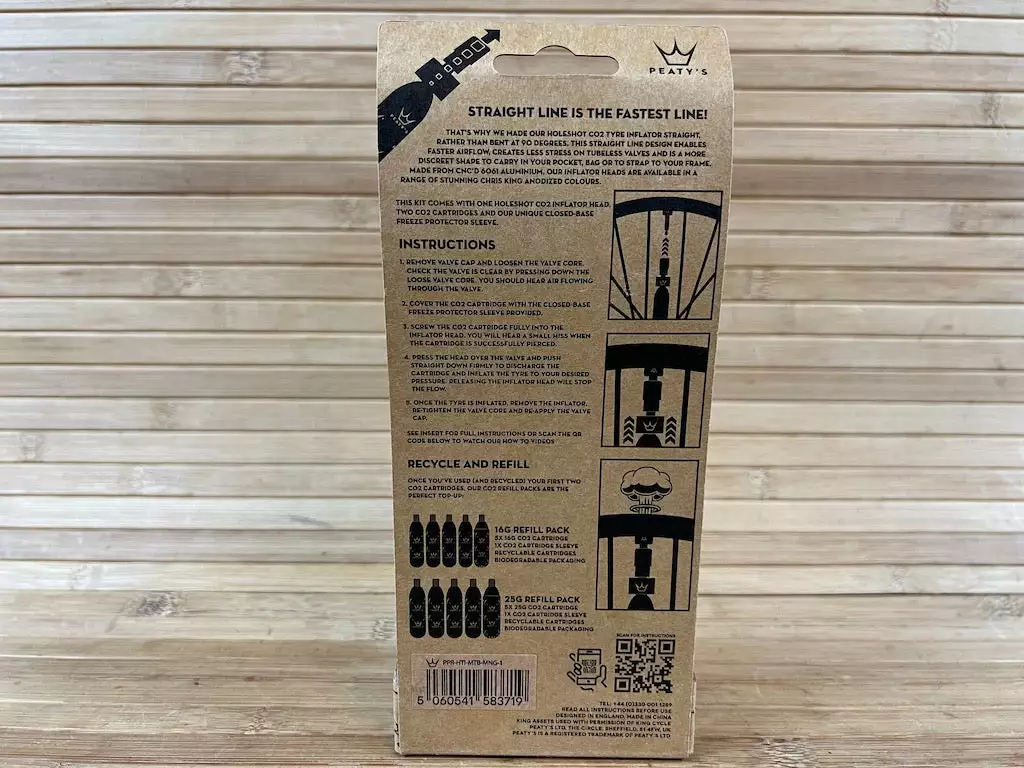 Peaty's Holeshot CO2 Tire Inflator MTB 25g Mango 3 Peaty's Holeshot CO2 Tire Inflator MTB 25g Mango – Bild 3