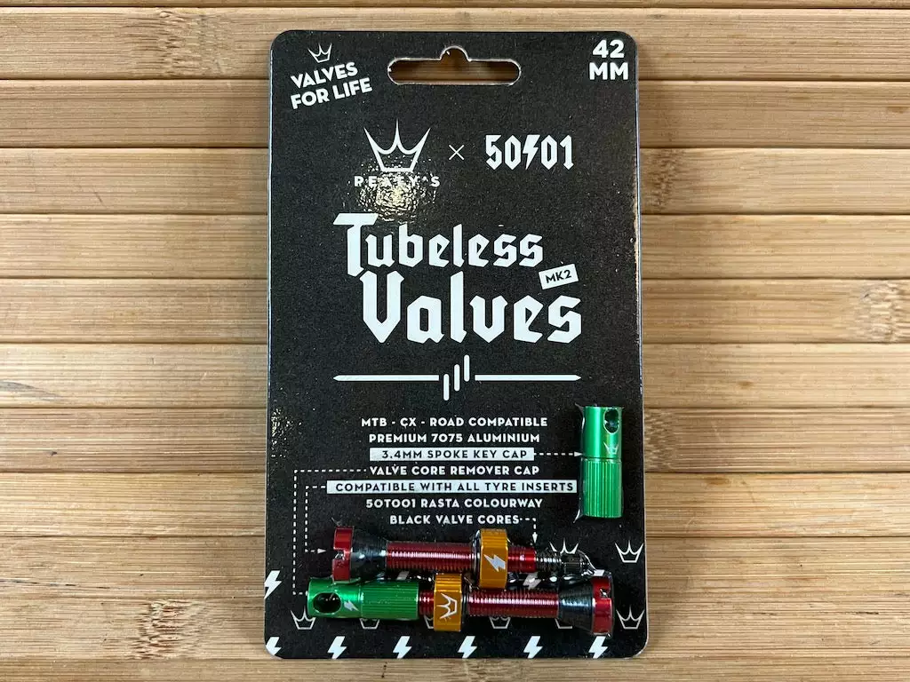 Peaty's Tubeless Ventile MK2 42mm Rasta 1 Peaty's Tubeless Ventile MK2 42mm Rasta