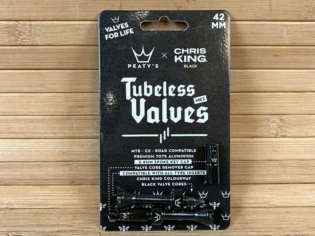 Peaty's Tubeless Ventile MK2 42mm Black 1 Peaty's Tubeless Ventile MK2 42mm Black