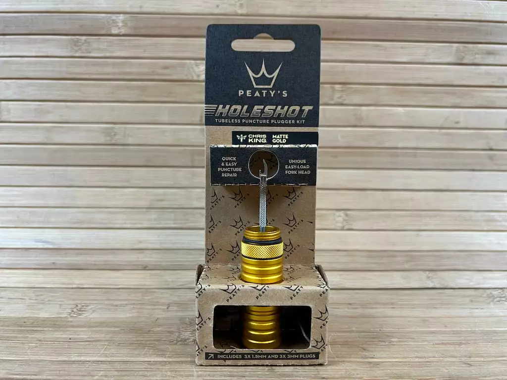 Peaty's Holeshot Tubeless Puncture Plugger Reparatur Kit Matte Gold 1 Peaty's Holeshot Tubeless Puncture Plugger Reparatur Kit Matte Gold