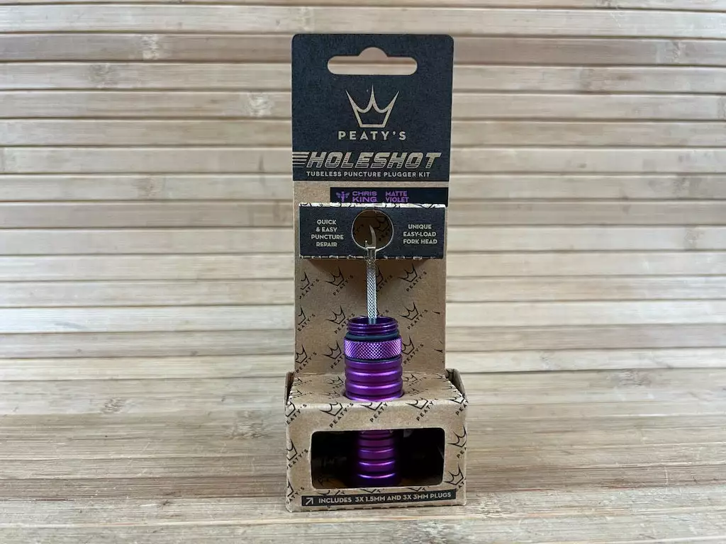 Peaty's Holeshot Tubeless Puncture Plugger Reparatur Kit Matte Violet 1 Peaty's Holeshot Tubeless Puncture Plugger Reparatur Kit Matte Violet