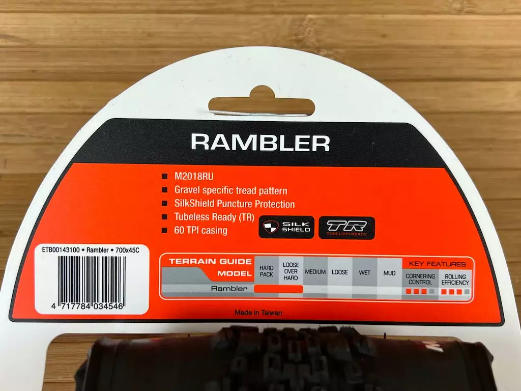 Maxxis Rambler Reifen 700 X 45C Silk Shield TR Gravel 4 Maxxis Rambler Reifen 700 X 45C Silk Shield TR Gravel – Bild 4