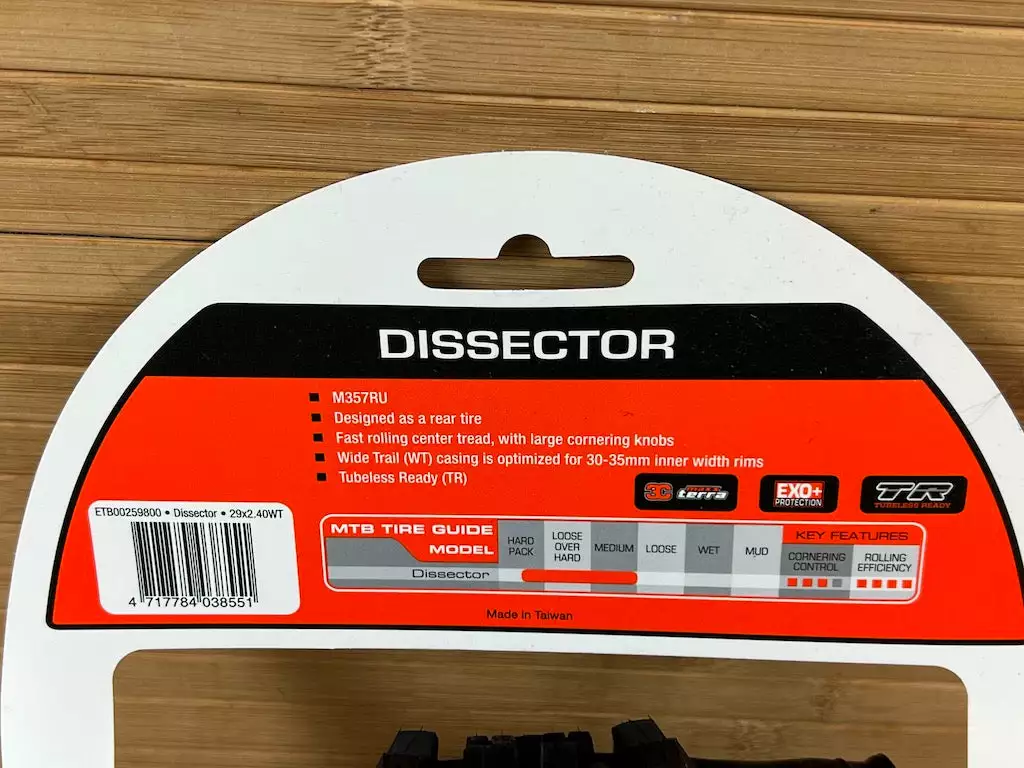 Maxxis Dissector Reifen 29 X 2.4 EXO+ TR 3C Maxx Terra 4 Maxxis Dissector Reifen 29 X 2.4 EXO+ TR 3C Maxx Terra â Bild 4