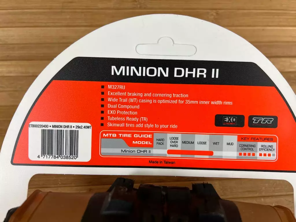 Maxxis Minion DHR II Tanwall Reifen 29 X 2.4 EXO TR 4 Maxxis Minion DHR II Tanwall Reifen 29 X 2.4 EXO TR – Bild 4