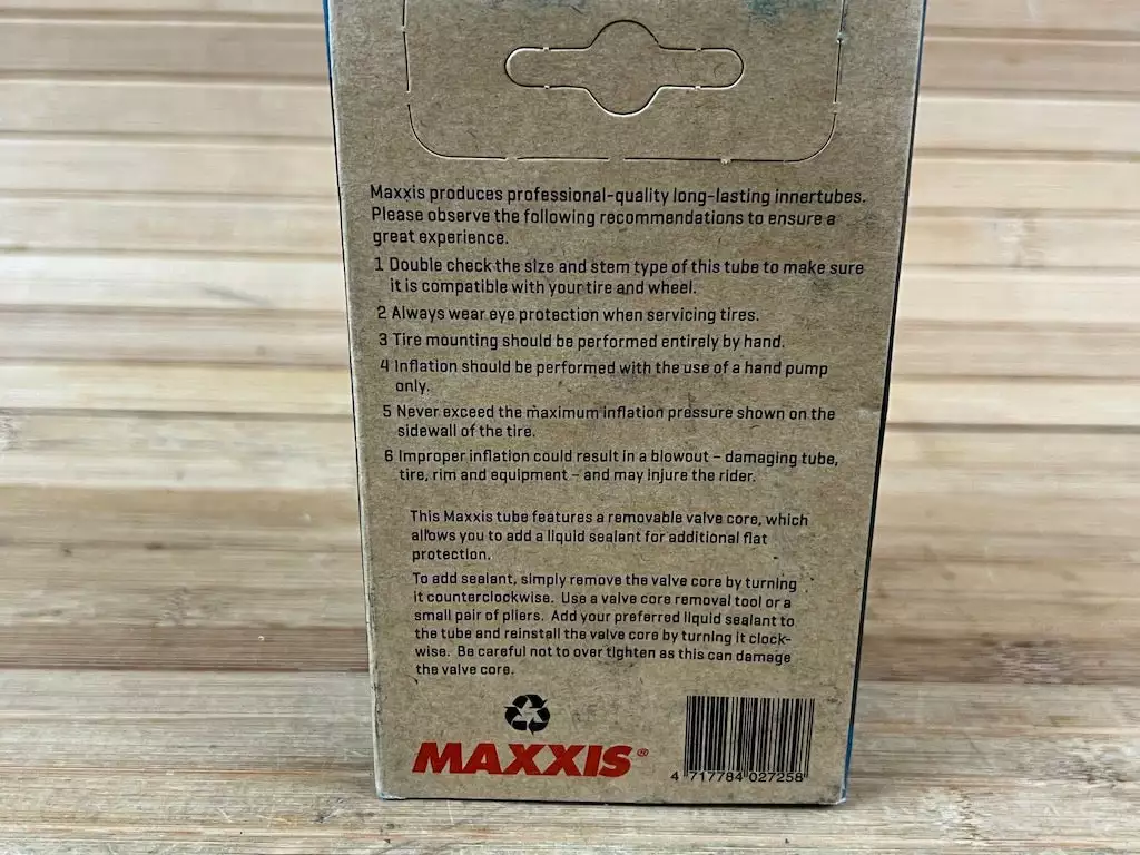 Maxxis Schlauch 27.5" 2.2/2.5 FV Freeride Presta 36mm 5 Maxxis Schlauch 27.5" 2.2/2.5 FV Freeride Presta 36mm – Bild 5